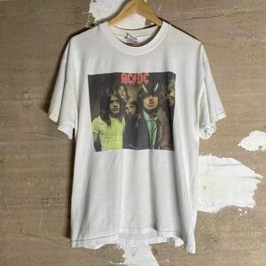 Late 90s / Early 2000s AC/DC Band Photo Graphic T-Shirt Hanes Heavyweight 50/50